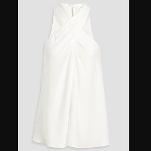 A.L.C. Arvid gathered twist-front crepe top Sz.8